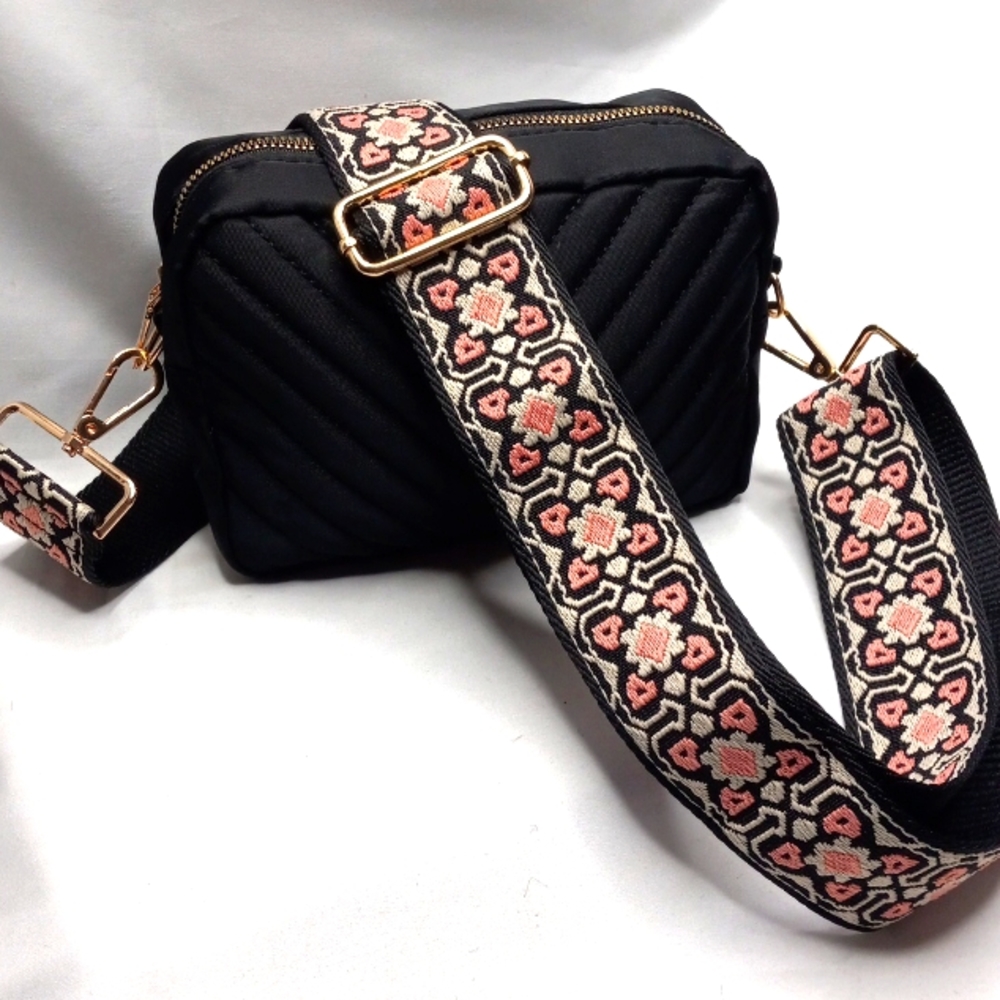 BOHO Nylon Chevron Quilted Crossbody